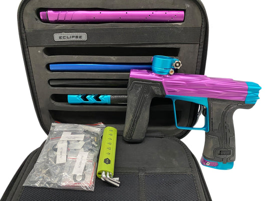 Used Planet Eclipse Hk Razr Geo R5 Paintball Gun Purple/Teal Paintball Gun from CPXBrosPaintball Buy/Sell/Trade Paintball Markers, New Paintball Guns, Paintball Hoppers, Paintball Masks, and Hormesis Headbands