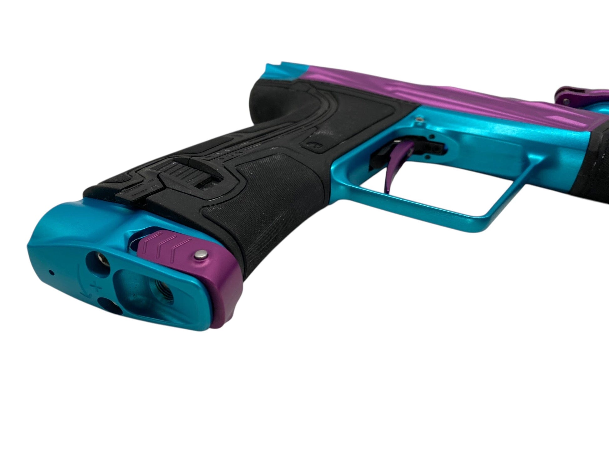 Used Planet Eclipse Hk Razr Geo R5 Paintball Gun Purple/Teal Paintball Gun from CPXBrosPaintball Buy/Sell/Trade Paintball Markers, New Paintball Guns, Paintball Hoppers, Paintball Masks, and Hormesis Headbands