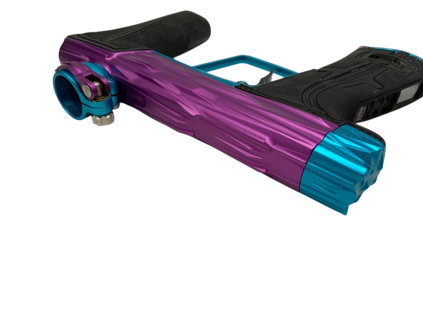 Used Planet Eclipse Hk Razr Geo R5 Paintball Gun Purple/Teal Paintball Gun from CPXBrosPaintball Buy/Sell/Trade Paintball Markers, New Paintball Guns, Paintball Hoppers, Paintball Masks, and Hormesis Headbands