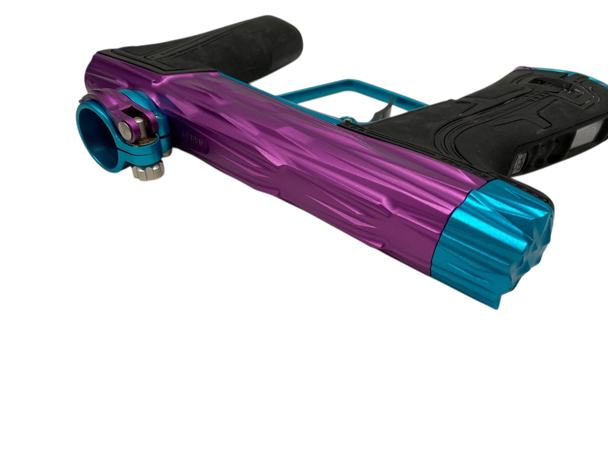 Used Planet Eclipse Hk Razr Geo R5 Paintball Gun Purple/Teal Paintball Gun from CPXBrosPaintball Buy/Sell/Trade Paintball Markers, New Paintball Guns, Paintball Hoppers, Paintball Masks, and Hormesis Headbands
