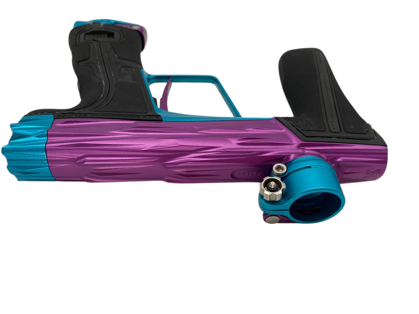 Used Planet Eclipse Hk Razr Geo R5 Paintball Gun Purple/Teal Paintball Gun from CPXBrosPaintball Buy/Sell/Trade Paintball Markers, New Paintball Guns, Paintball Hoppers, Paintball Masks, and Hormesis Headbands