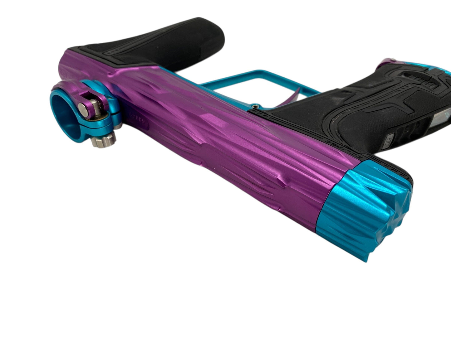 Used Planet Eclipse Hk Razr Geo R5 Paintball Gun Purple/Teal Paintball Gun from CPXBrosPaintball Buy/Sell/Trade Paintball Markers, New Paintball Guns, Paintball Hoppers, Paintball Masks, and Hormesis Headbands