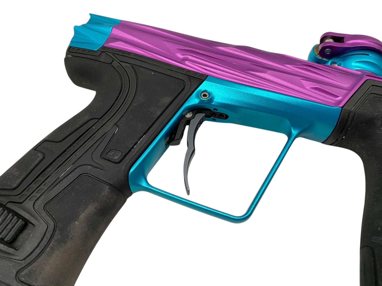 Used Planet Eclipse Hk Razr Geo R5 Paintball Gun Purple/Teal Paintball Gun from CPXBrosPaintball Buy/Sell/Trade Paintball Markers, New Paintball Guns, Paintball Hoppers, Paintball Masks, and Hormesis Headbands