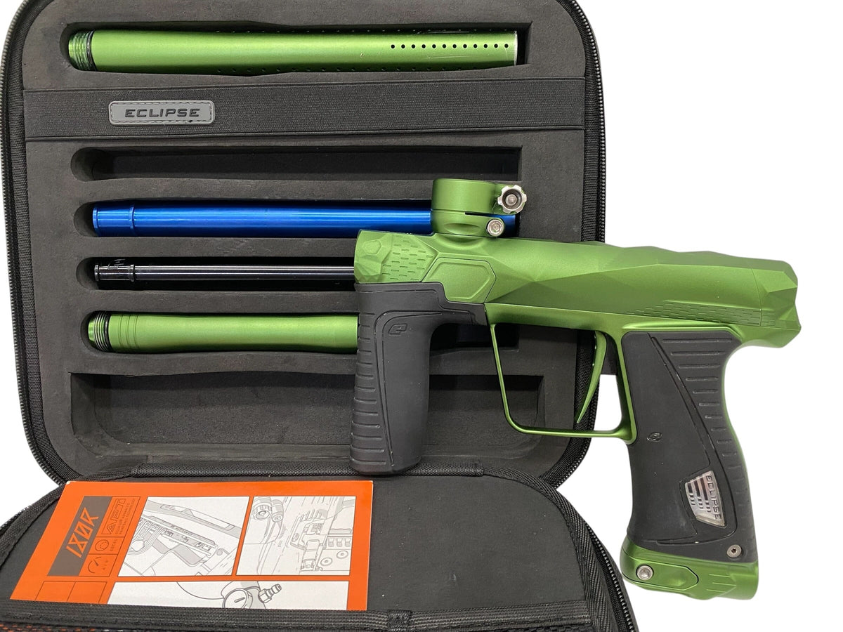Used Planet Eclipse Infamous 180r Diamond Cut Paintball Gun Green Paintball Gun from CPXBrosPaintball Buy/Sell/Trade Paintball Markers, New Paintball Guns, Paintball Hoppers, Paintball Masks, and Hormesis Headbands
