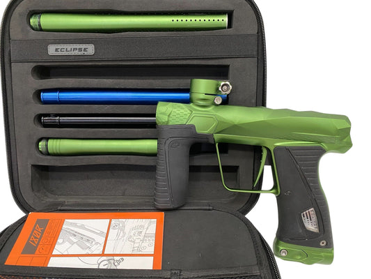 Used Planet Eclipse Infamous 180r Diamond Cut Paintball Gun Green Paintball Gun from CPXBrosPaintball Buy/Sell/Trade Paintball Markers, New Paintball Guns, Paintball Hoppers, Paintball Masks, and Hormesis Headbands