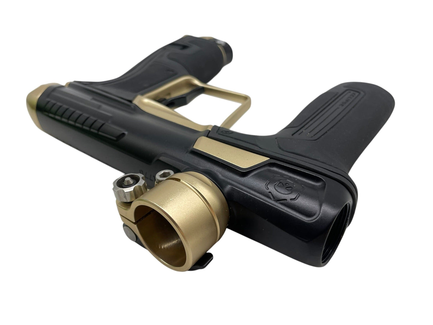 Used Planet Eclipse Infamous CS2 Black/Gold Paintball Gun Paintball Gun from CPXBrosPaintball Buy/Sell/Trade Paintball Markers, New Paintball Guns, Paintball Hoppers, Paintball Masks, and Hormesis Headbands