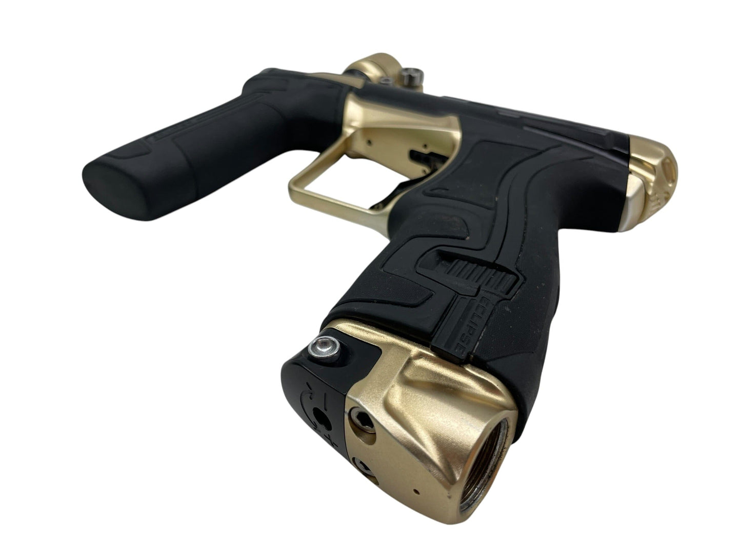 Used Planet Eclipse Infamous CS2 Black/Gold Paintball Gun Paintball Gun from CPXBrosPaintball Buy/Sell/Trade Paintball Markers, New Paintball Guns, Paintball Hoppers, Paintball Masks, and Hormesis Headbands
