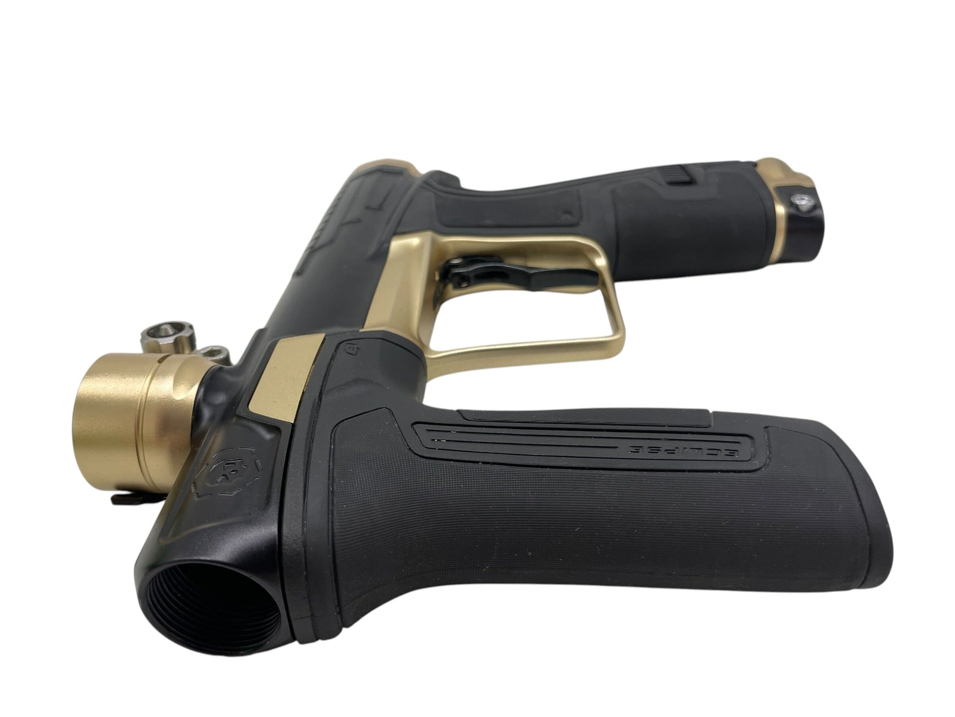Used Planet Eclipse Infamous CS2 Black/Gold Paintball Gun Paintball Gun from CPXBrosPaintball Buy/Sell/Trade Paintball Markers, New Paintball Guns, Paintball Hoppers, Paintball Masks, and Hormesis Headbands