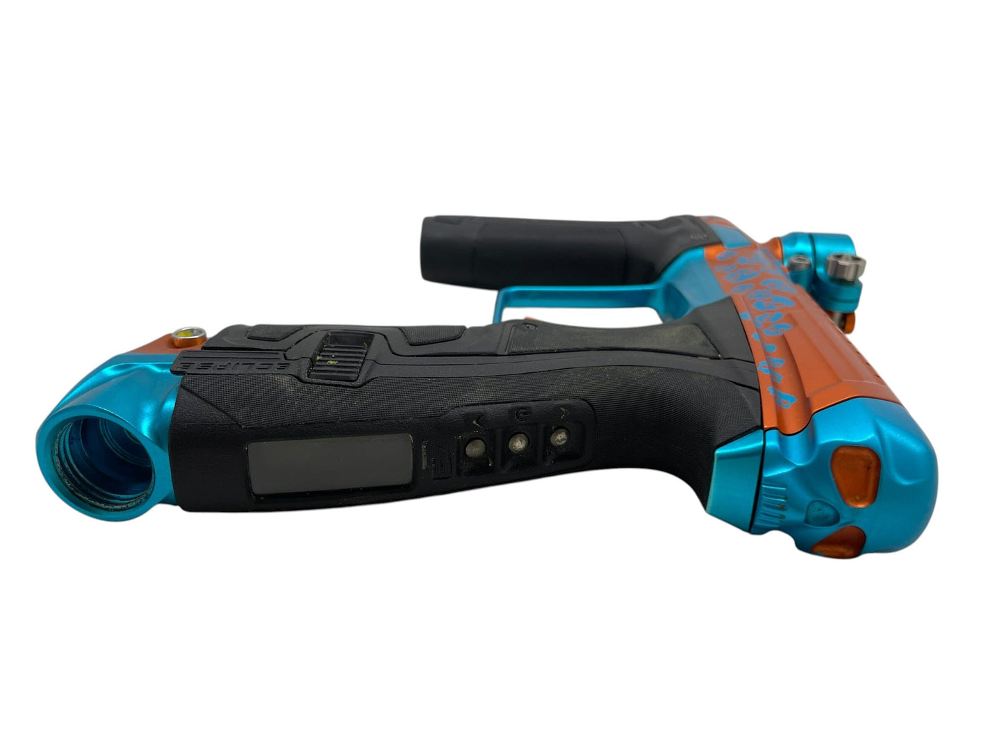 Used Planet Eclipse Infamous CS2 Orange & Teal Skull Ano Paintball Gun Paintball Gun from CPXBrosPaintball Buy/Sell/Trade Paintball Markers, New Paintball Guns, Paintball Hoppers, Paintball Masks, and Hormesis Headbands