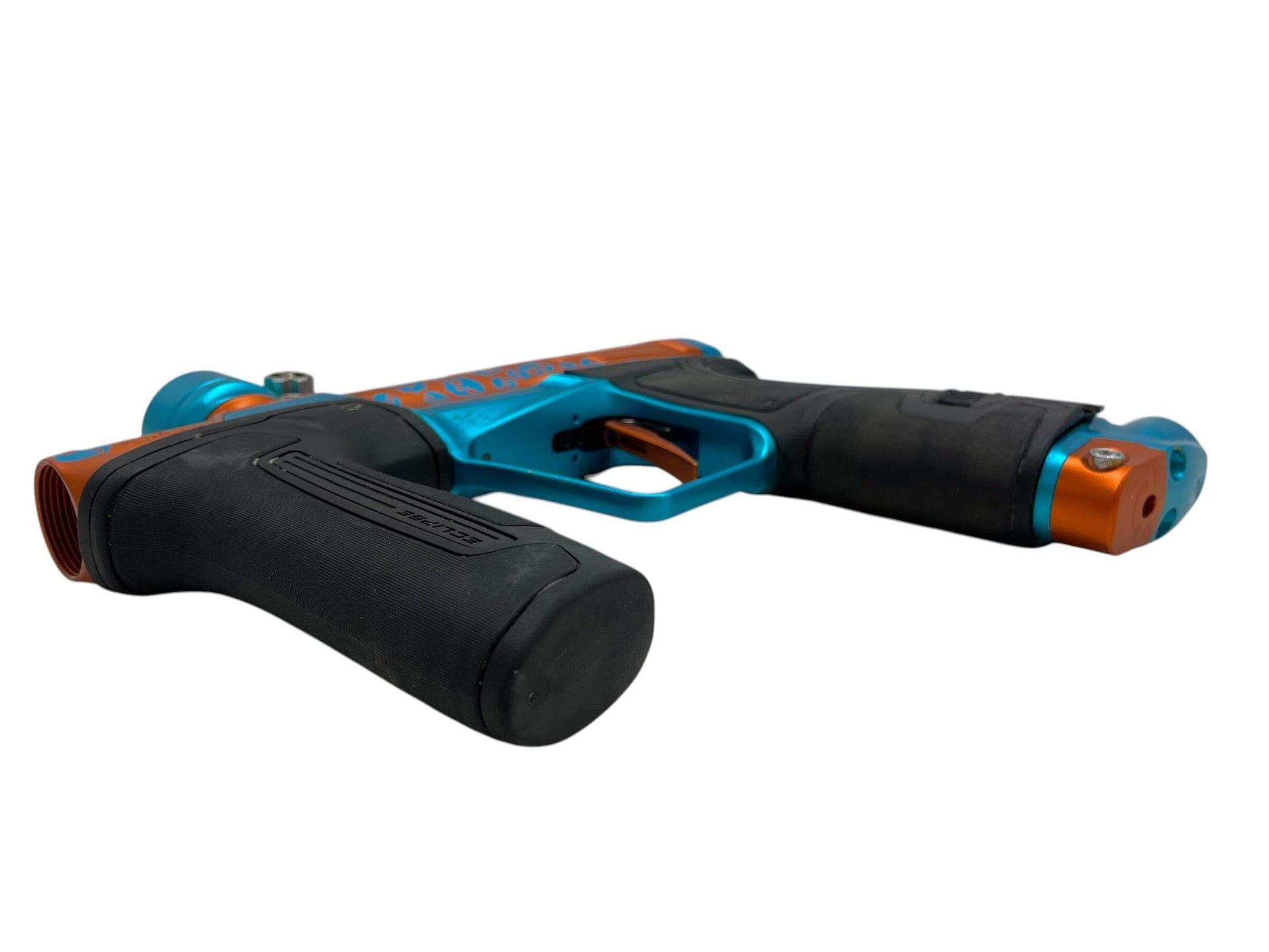 Used Planet Eclipse Infamous CS2 Orange & Teal Skull Ano Paintball Gun Paintball Gun from CPXBrosPaintball Buy/Sell/Trade Paintball Markers, New Paintball Guns, Paintball Hoppers, Paintball Masks, and Hormesis Headbands