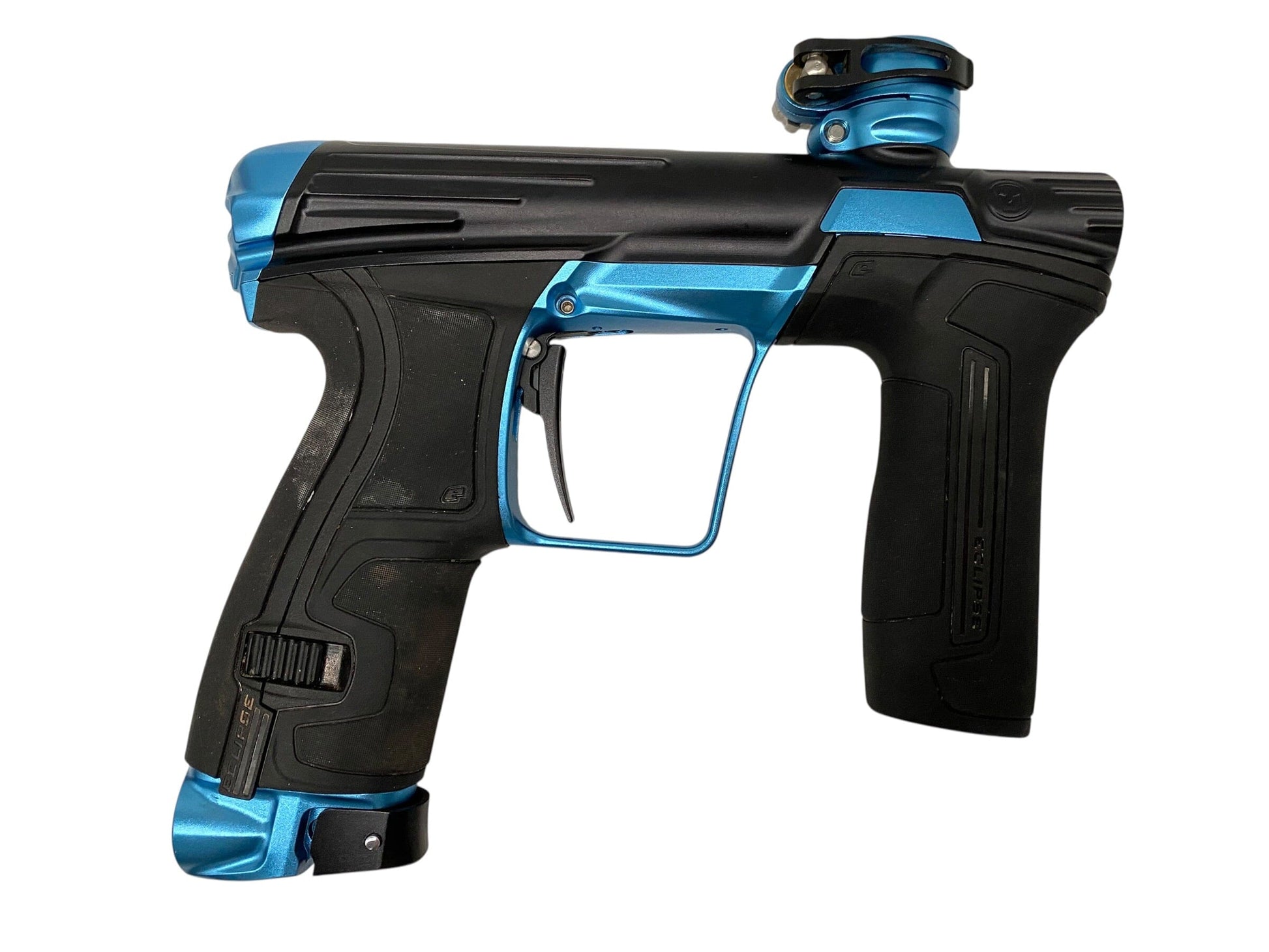Used Planet Eclipse Infamous Cs2 Paintball Gun Black/Teal Paintball Gun from CPXBrosPaintball Buy/Sell/Trade Paintball Markers, New Paintball Guns, Paintball Hoppers, Paintball Masks, and Hormesis Headbands