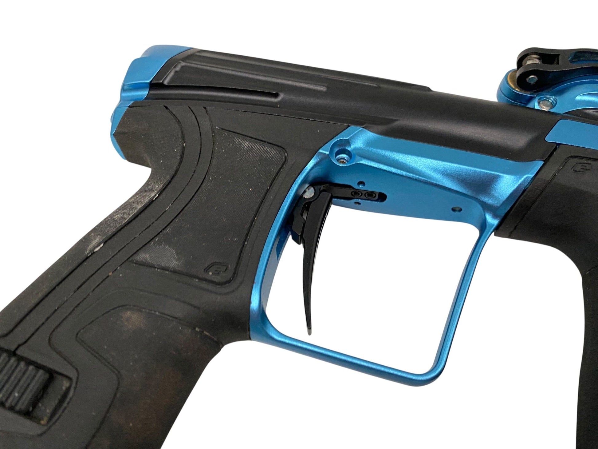 Used Planet Eclipse Infamous Cs2 Paintball Gun Black/Teal Paintball Gun from CPXBrosPaintball Buy/Sell/Trade Paintball Markers, New Paintball Guns, Paintball Hoppers, Paintball Masks, and Hormesis Headbands