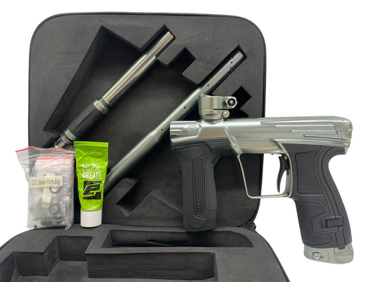 Used Planet Eclipse Infamous CS2 Pewter Paintball Gun Paintball Gun from CPXBrosPaintball Buy/Sell/Trade Paintball Markers, New Paintball Guns, Paintball Hoppers, Paintball Masks, and Hormesis Headbands