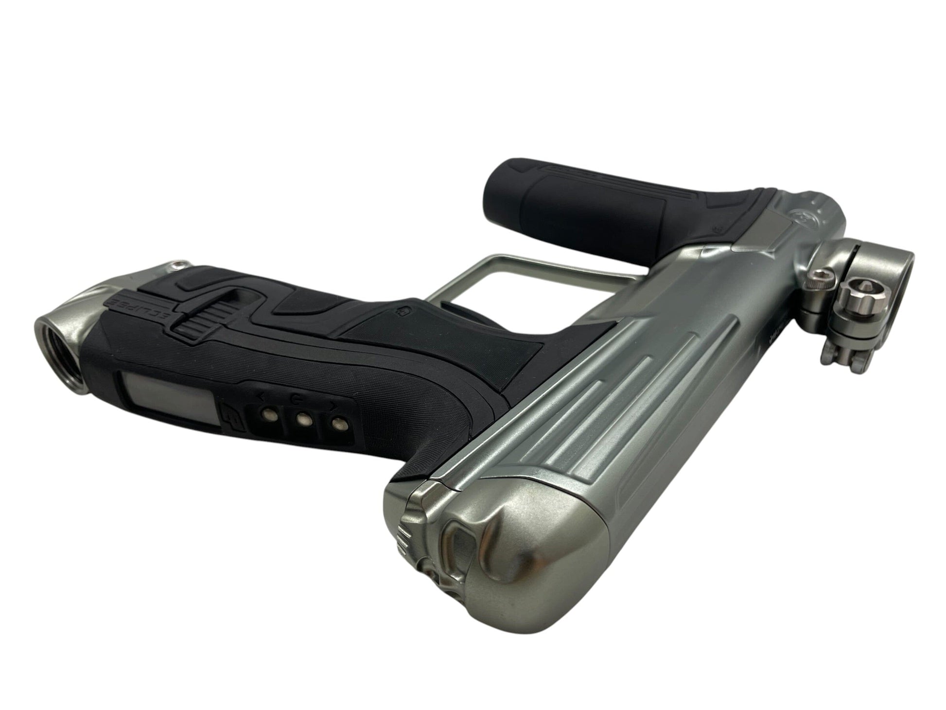 Used Planet Eclipse Infamous CS2 Pewter Paintball Gun Paintball Gun from CPXBrosPaintball Buy/Sell/Trade Paintball Markers, New Paintball Guns, Paintball Hoppers, Paintball Masks, and Hormesis Headbands