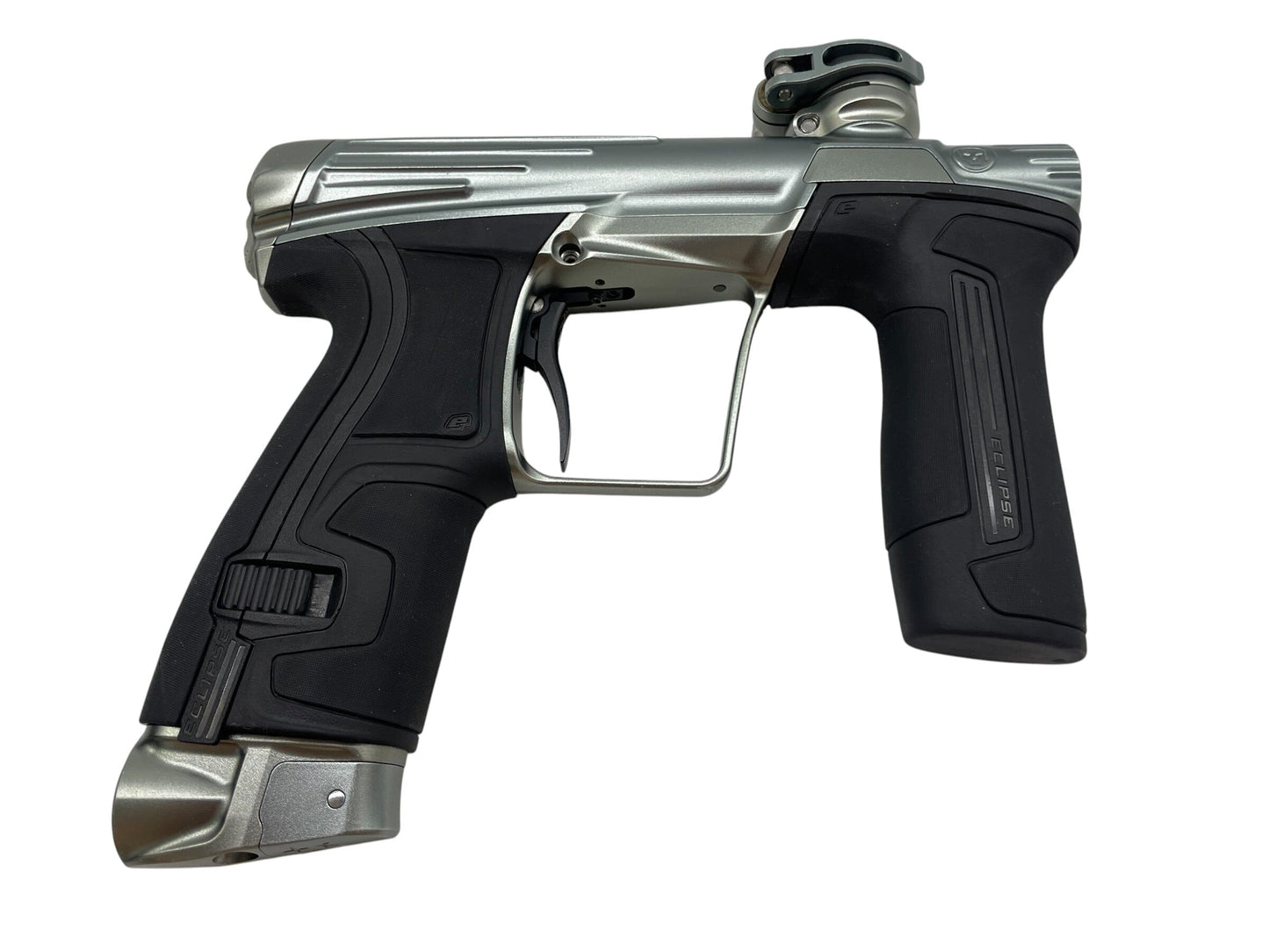 Used Planet Eclipse Infamous CS2 Pewter Paintball Gun Paintball Gun from CPXBrosPaintball Buy/Sell/Trade Paintball Markers, New Paintball Guns, Paintball Hoppers, Paintball Masks, and Hormesis Headbands