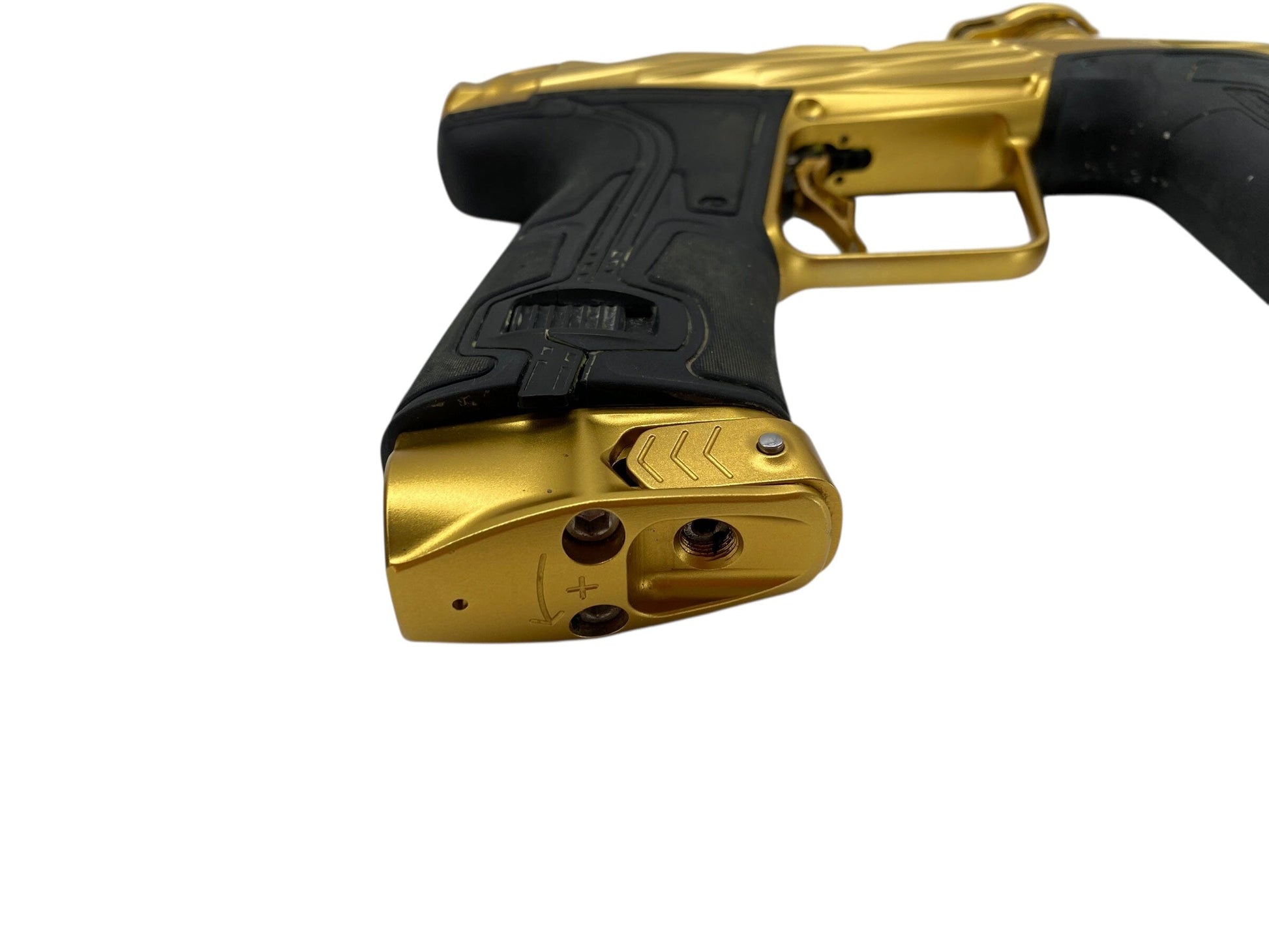 Used Planet Eclipse Infamous Cs3 Paintball Gun Gold Paintball Gun from CPXBrosPaintball Buy/Sell/Trade Paintball Markers, New Paintball Guns, Paintball Hoppers, Paintball Masks, and Hormesis Headbands