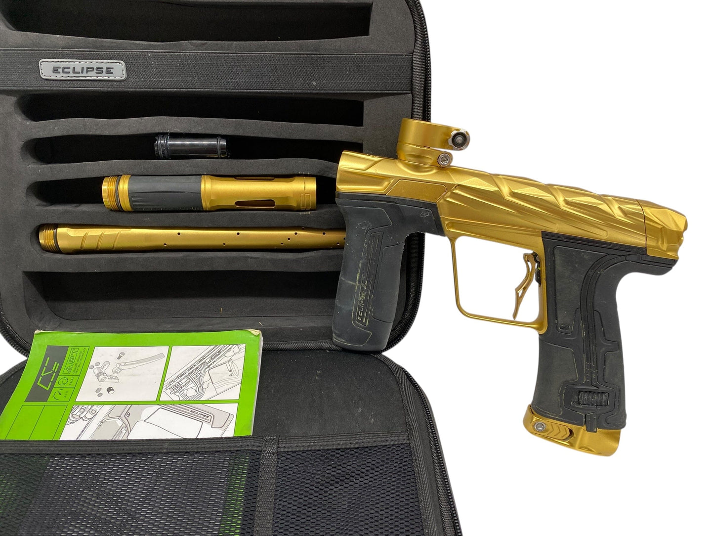 Used Planet Eclipse Infamous Cs3 Paintball Gun Gold Paintball Gun from CPXBrosPaintball Buy/Sell/Trade Paintball Markers, New Paintball Guns, Paintball Hoppers, Paintball Masks, and Hormesis Headbands