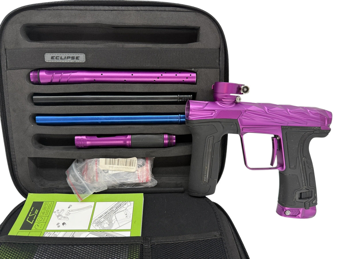 Used Planet Eclipse Infamous Cs3 Paintball Gun Purple Paintball Gun from CPXBrosPaintball Buy/Sell/Trade Paintball Markers, New Paintball Guns, Paintball Hoppers, Paintball Masks, and Hormesis Headbands