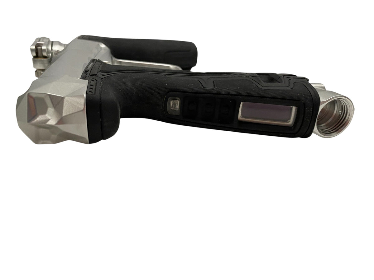 Used Planet Eclipse Infamous Diamond Cut Paintball Gun Silver Paintball Gun from CPXBrosPaintball Buy/Sell/Trade Paintball Markers, New Paintball Guns, Paintball Hoppers, Paintball Masks, and Hormesis Headbands