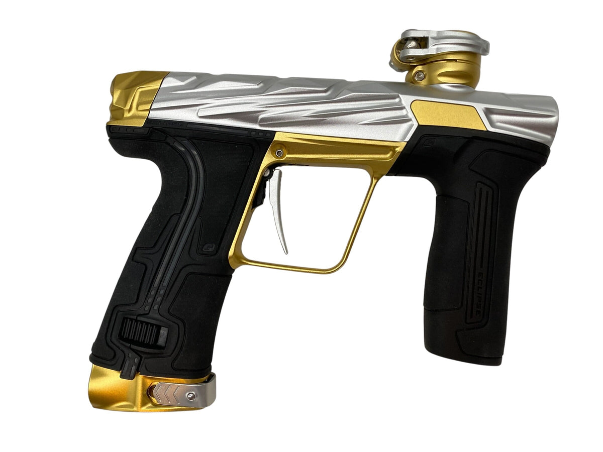 Used Planet Eclipse Infamous Diamond Skull CS3 Silver/Gold Paintball Gun Paintball Gun from CPXBrosPaintball Buy/Sell/Trade Paintball Markers, New Paintball Guns, Paintball Hoppers, Paintball Masks, and Hormesis Headbands