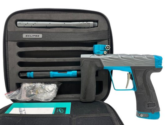 Used Planet Eclipse Infamous Diamond Skull Geo R5 Grey/Teal Paintball Gun Paintball Gun from CPXBrosPaintball Buy/Sell/Trade Paintball Markers, New Paintball Guns, Paintball Hoppers, Paintball Masks, and Hormesis Headbands