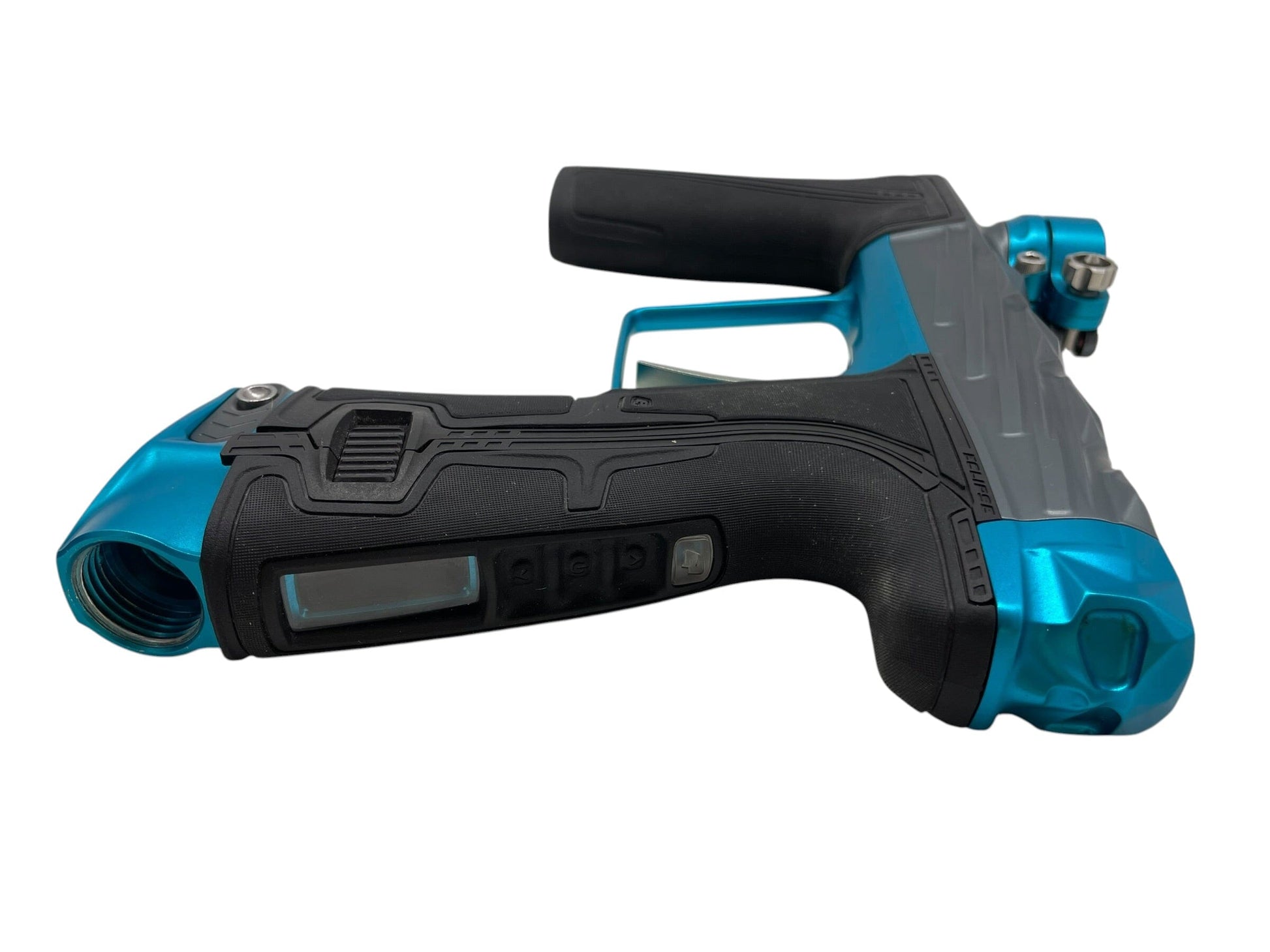 Used Planet Eclipse Infamous Diamond Skull Geo R5 Grey/Teal Paintball Gun Paintball Gun from CPXBrosPaintball Buy/Sell/Trade Paintball Markers, New Paintball Guns, Paintball Hoppers, Paintball Masks, and Hormesis Headbands