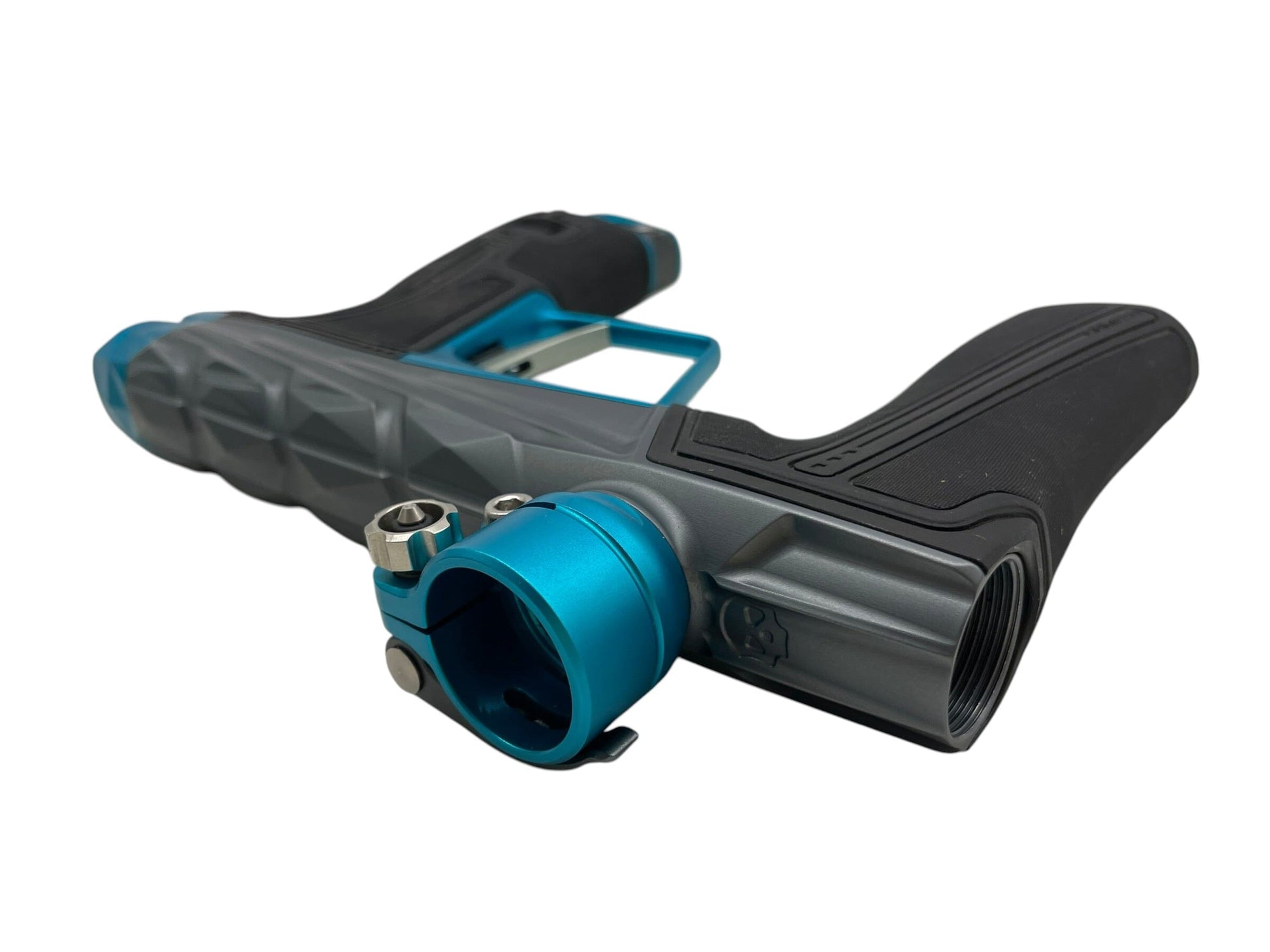 Used Planet Eclipse Infamous Diamond Skull Geo R5 Grey/Teal Paintball Gun Paintball Gun from CPXBrosPaintball Buy/Sell/Trade Paintball Markers, New Paintball Guns, Paintball Hoppers, Paintball Masks, and Hormesis Headbands