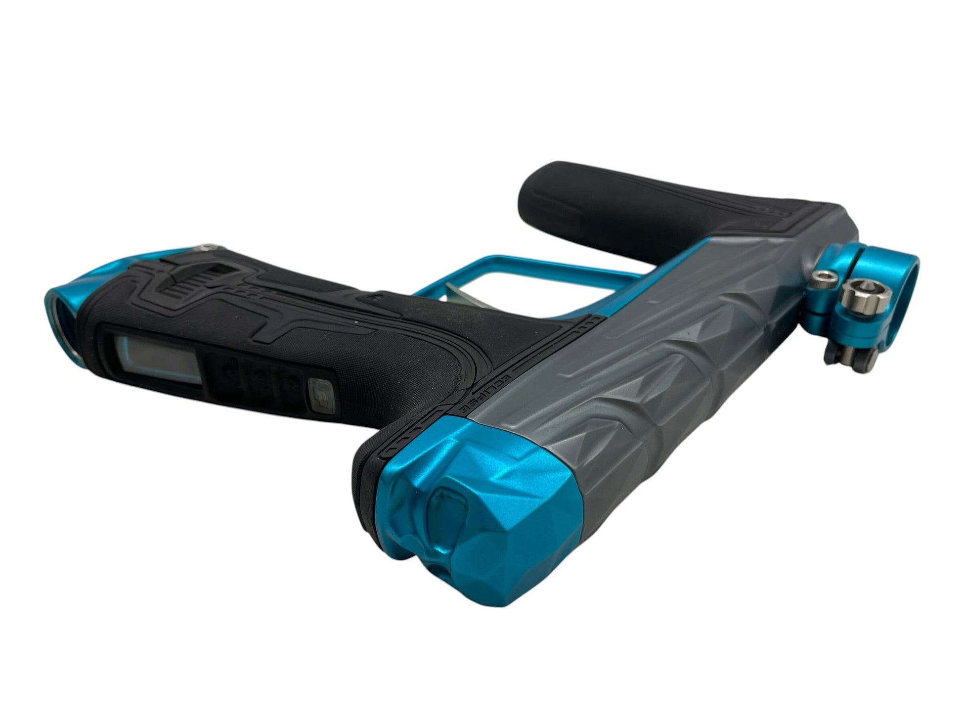 Used Planet Eclipse Infamous Diamond Skull Geo R5 Grey/Teal Paintball Gun Paintball Gun from CPXBrosPaintball Buy/Sell/Trade Paintball Markers, New Paintball Guns, Paintball Hoppers, Paintball Masks, and Hormesis Headbands