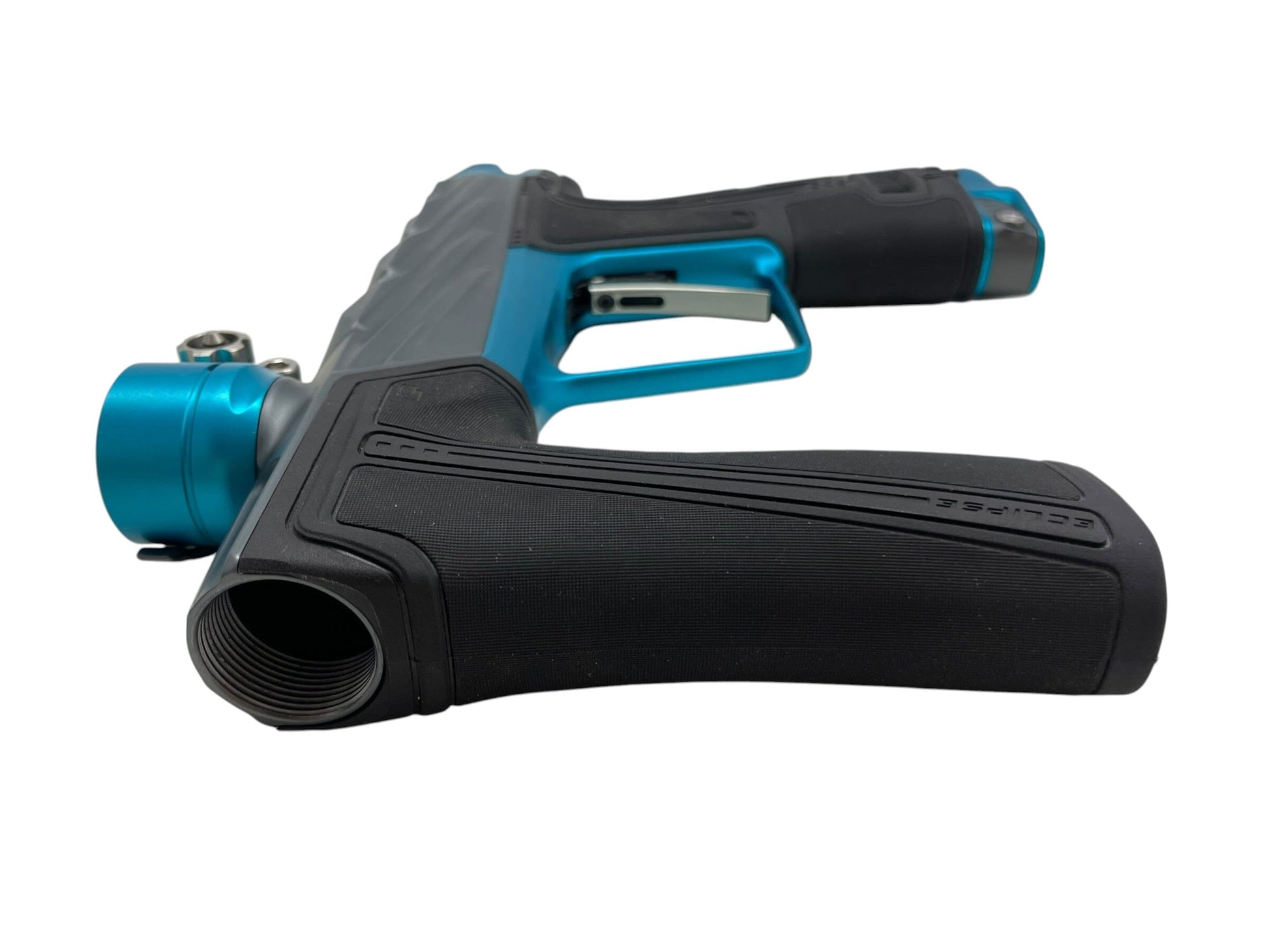 Used Planet Eclipse Infamous Diamond Skull Geo R5 Grey/Teal Paintball Gun Paintball Gun from CPXBrosPaintball Buy/Sell/Trade Paintball Markers, New Paintball Guns, Paintball Hoppers, Paintball Masks, and Hormesis Headbands