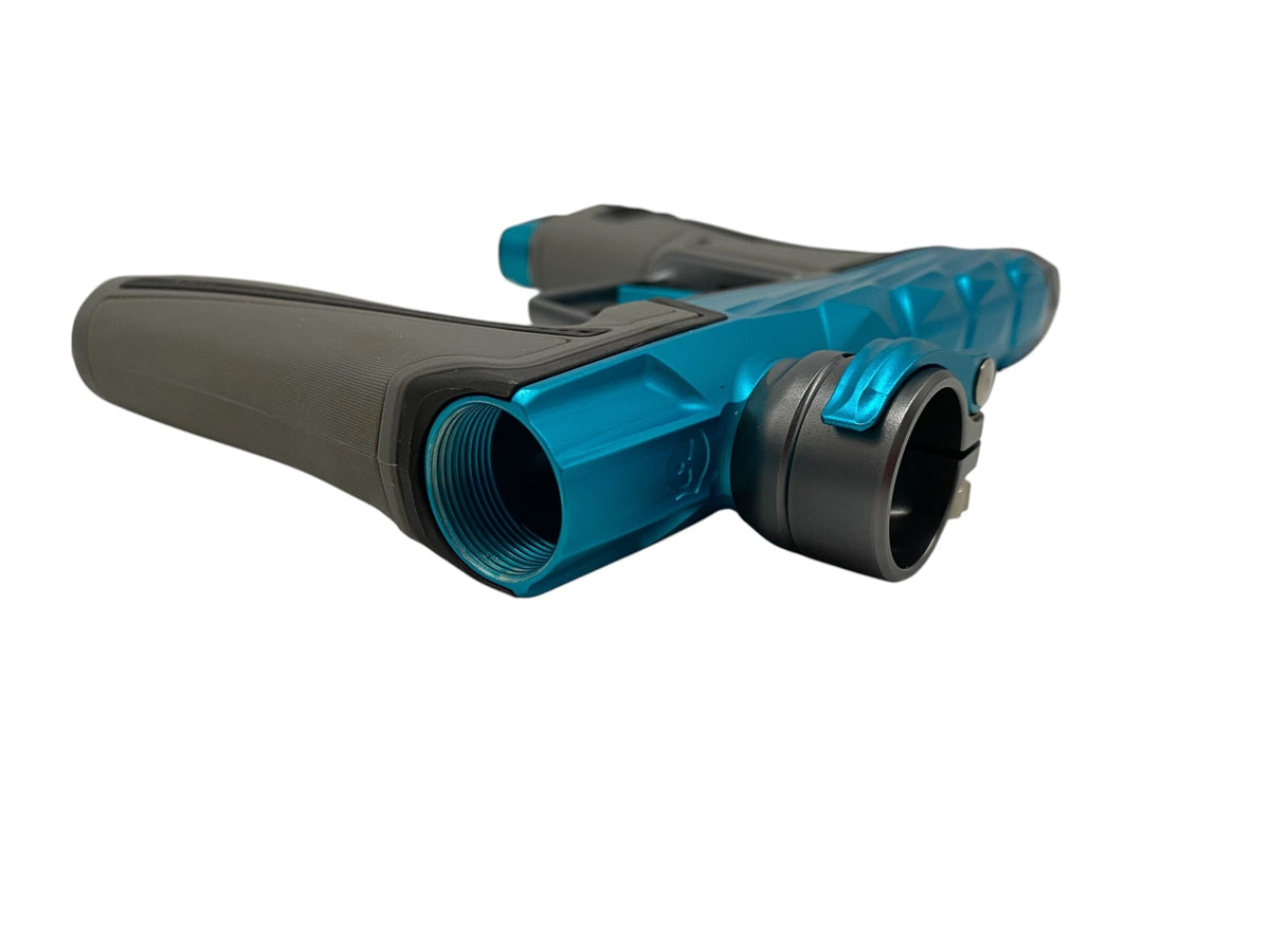 Used Planet Eclipse Infamous Diamond Skull Geo R5 Teal/Grey Paintball Gun Paintball Gun from CPXBrosPaintball Buy/Sell/Trade Paintball Markers, New Paintball Guns, Paintball Hoppers, Paintball Masks, and Hormesis Headbands
