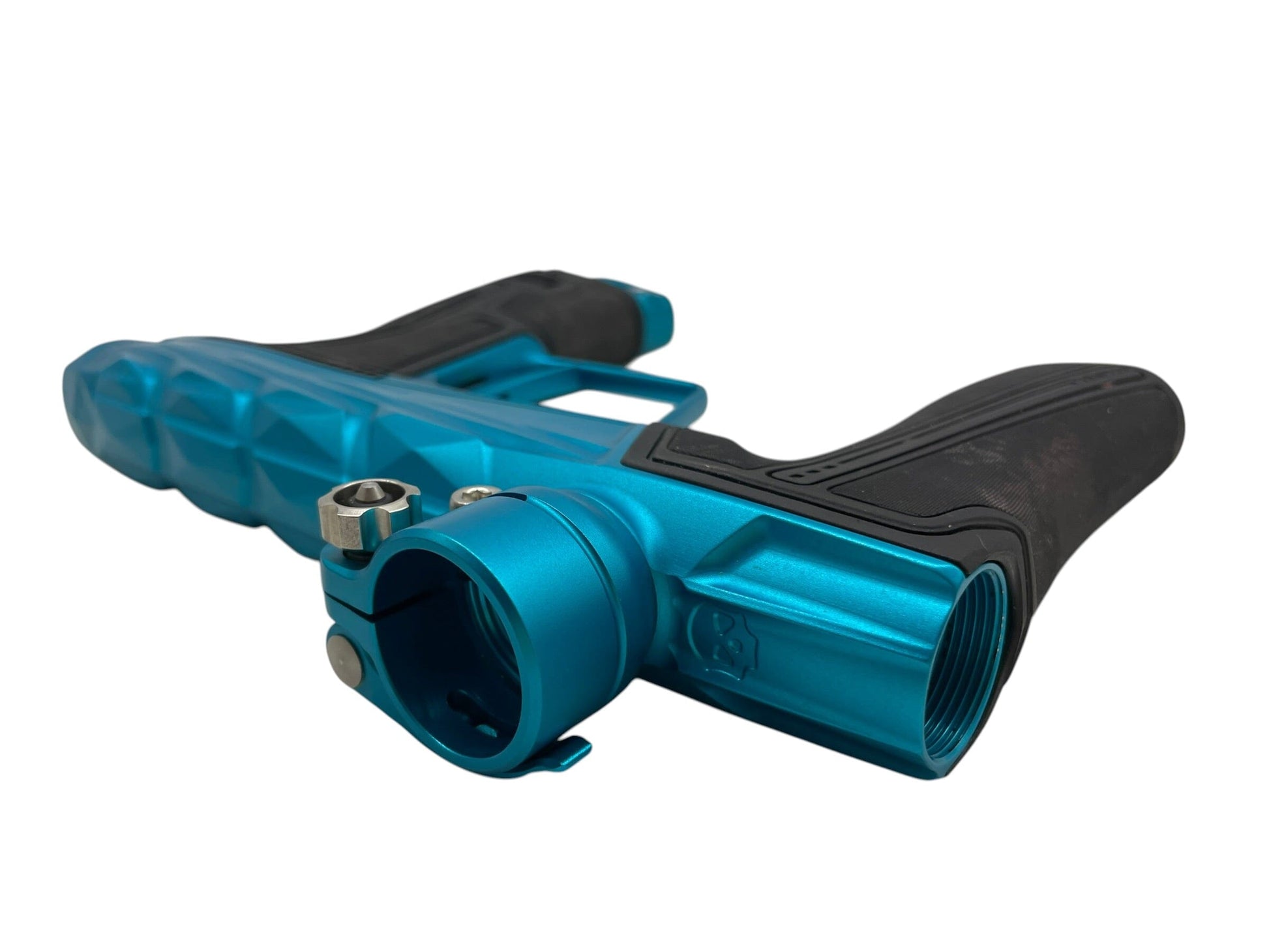 Used Planet Eclipse Infamous Diamond Skull Geo R5 Teal/Teal Paintball Gun Paintball Gun from CPXBrosPaintball Buy/Sell/Trade Paintball Markers, New Paintball Guns, Paintball Hoppers, Paintball Masks, and Hormesis Headbands