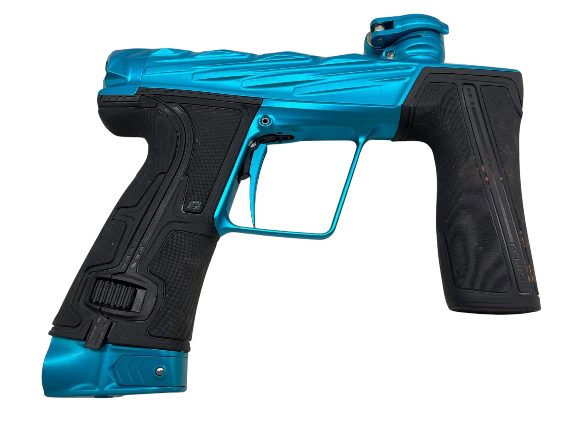 Used Planet Eclipse Infamous Diamond Skull Geo R5 Teal/Teal Paintball Gun Paintball Gun from CPXBrosPaintball Buy/Sell/Trade Paintball Markers, New Paintball Guns, Paintball Hoppers, Paintball Masks, and Hormesis Headbands