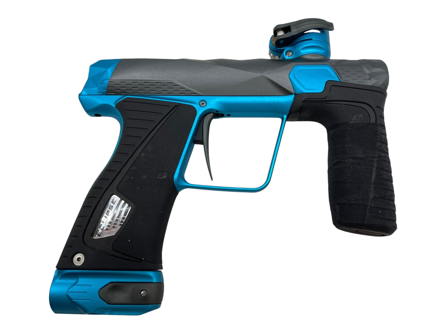 Used Planet Eclipse Infamous Diamond Skull GTEK 180R Grey/Teal Paintball Gun Paintball Gun from CPXBrosPaintball Buy/Sell/Trade Paintball Markers, New Paintball Guns, Paintball Hoppers, Paintball Masks, and Hormesis Headbands