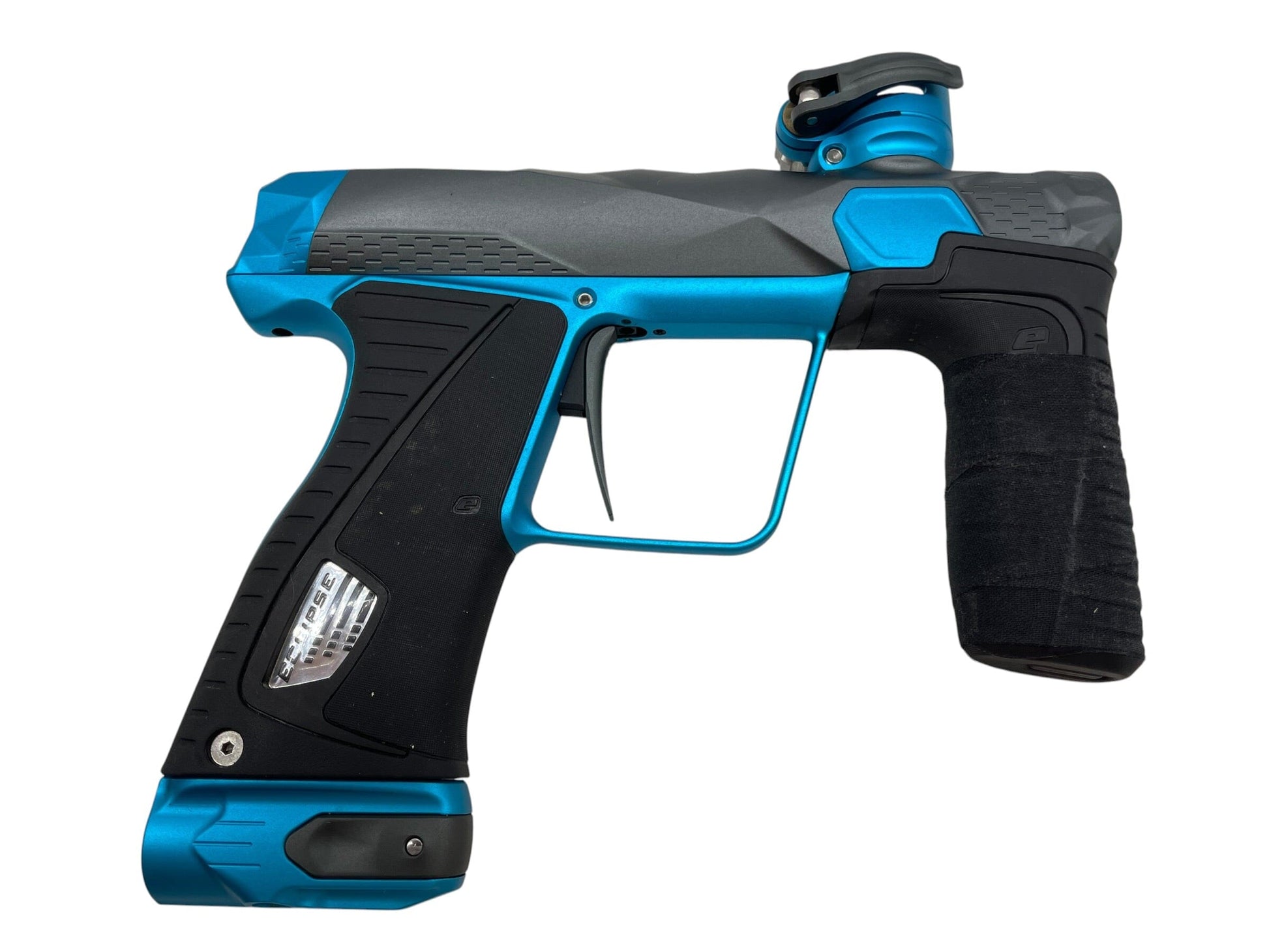 Used Planet Eclipse Infamous Diamond Skull GTEK 180R Grey/Teal Paintball Gun Paintball Gun from CPXBrosPaintball Buy/Sell/Trade Paintball Markers, New Paintball Guns, Paintball Hoppers, Paintball Masks, and Hormesis Headbands
