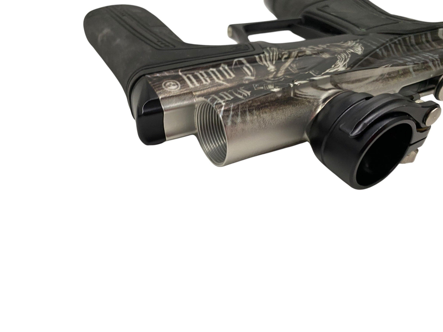 Used Planet Eclipse Infamous Not Today Death Lv2 Paintball Gun Paintball Gun from CPXBrosPaintball Buy/Sell/Trade Paintball Markers, New Paintball Guns, Paintball Hoppers, Paintball Masks, and Hormesis Headbands