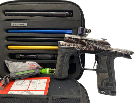 Used Planet Eclipse Infamous "Not Today Death" LV2 Paintball Gun Paintball Gun from CPXBrosPaintball Buy/Sell/Trade Paintball Markers, New Paintball Guns, Paintball Hoppers, Paintball Masks, and Hormesis Headbands