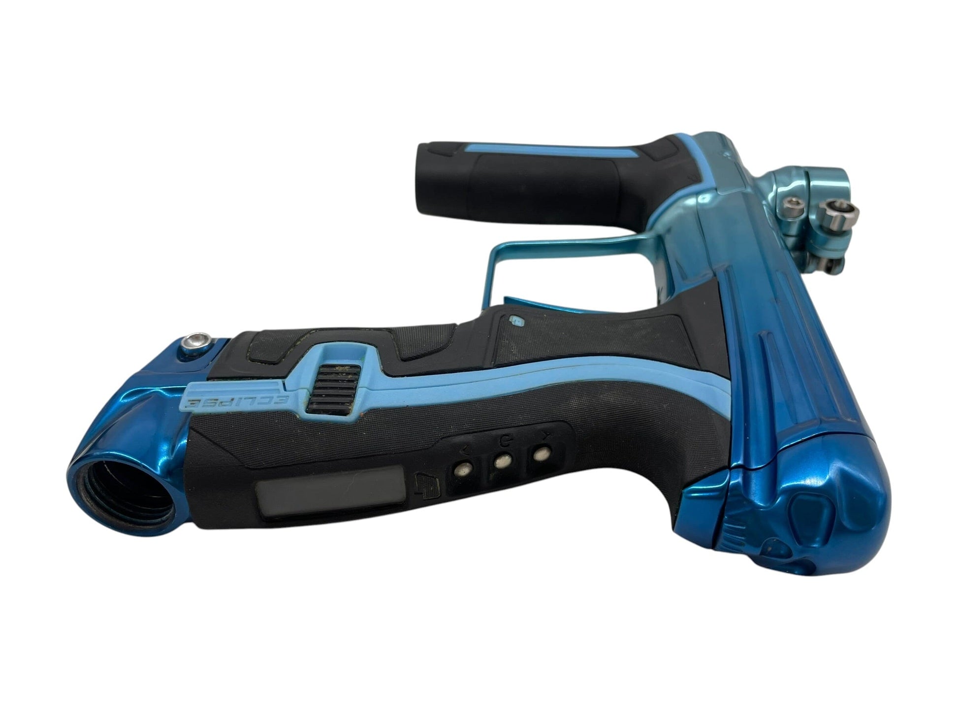Used Planet Eclipse Infamous Skull Edition CS2 Pro DNA Blue Glacier Fade Paintball Gun from CPXBrosPaintball Buy/Sell/Trade Paintball Markers, New Paintball Guns, Paintball Hoppers, Paintball Masks, and Hormesis Headbands