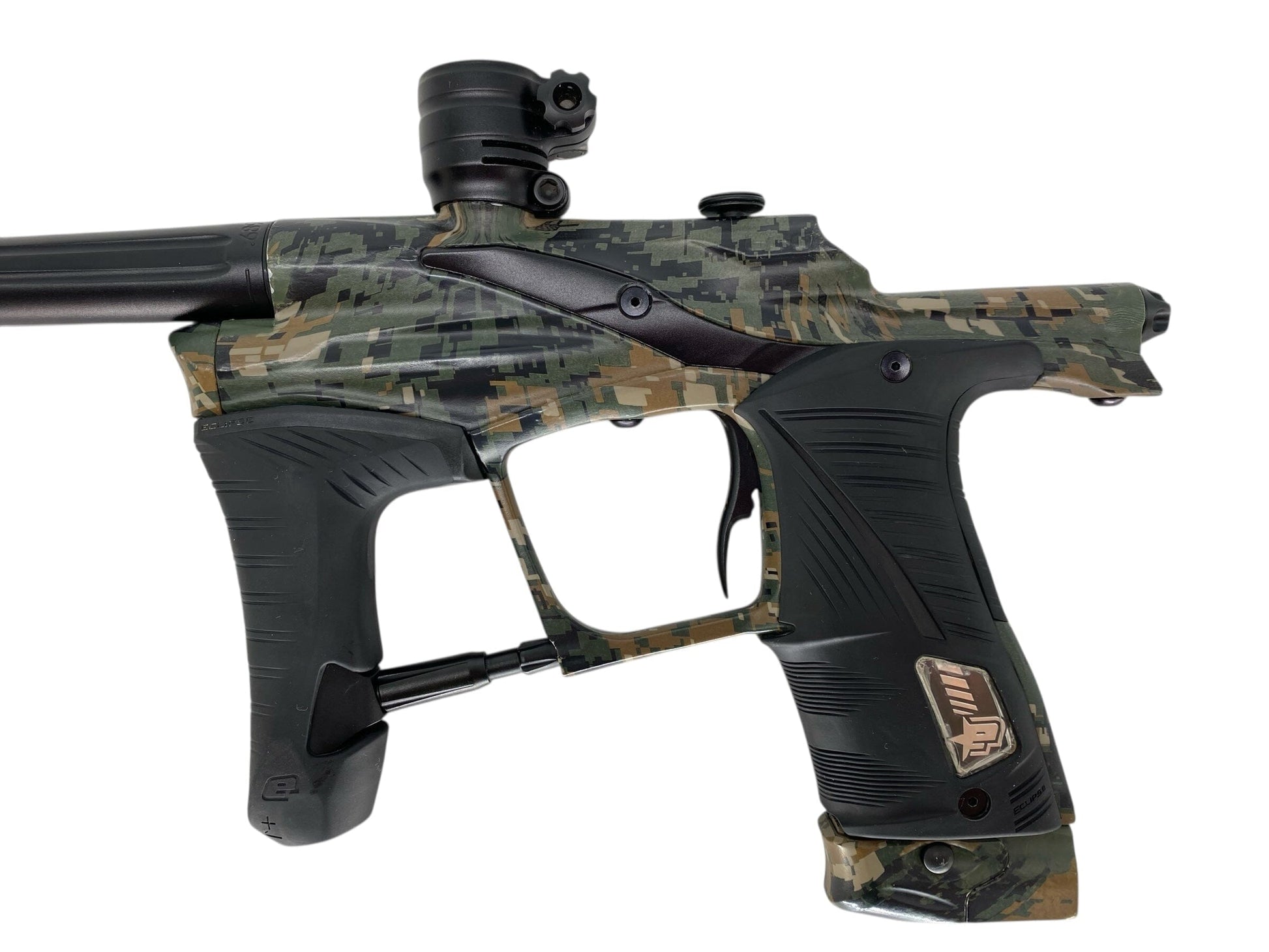 Used Planet Eclipse Lv1 Camo Paintball Gun from CPXBrosPaintball Buy/Sell/Trade Paintball Markers, New Paintball Guns, Paintball Hoppers, Paintball Masks, and Hormesis Headbands