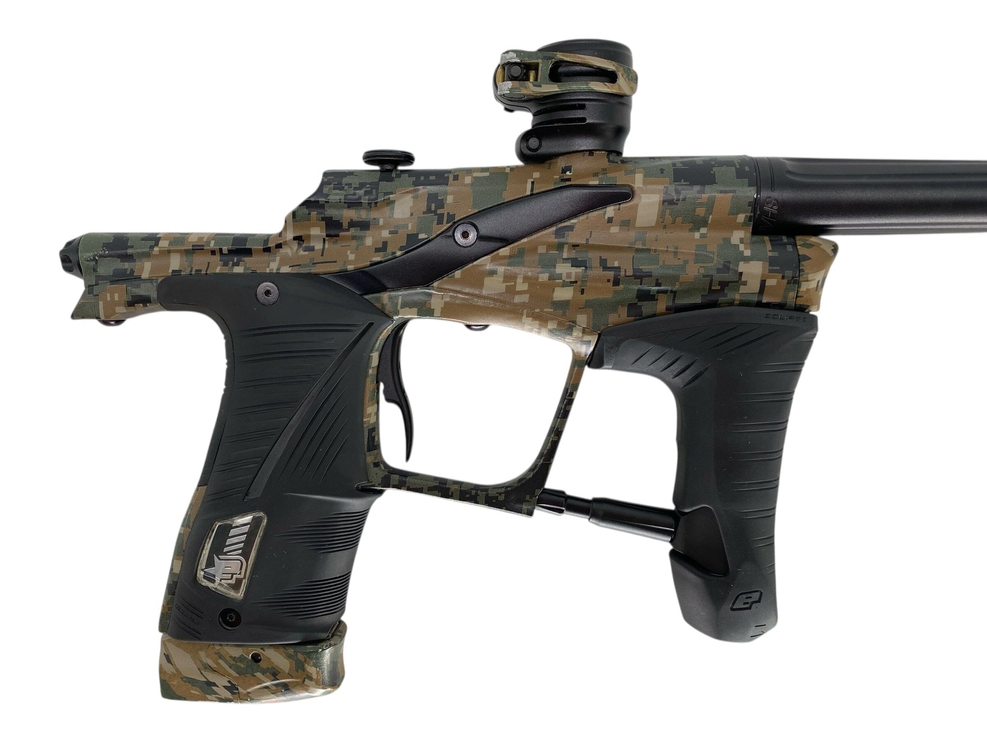 Used Planet Eclipse Lv1 Camo Paintball Gun from CPXBrosPaintball Buy/Sell/Trade Paintball Markers, New Paintball Guns, Paintball Hoppers, Paintball Masks, and Hormesis Headbands