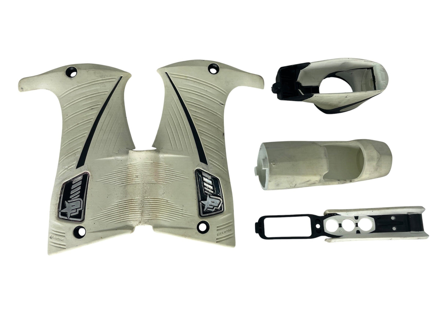 Used Planet Eclipse LV1 Grip Kit - Rear + Crown + Console + Foregrip Paintball Gun from CPXBrosPaintball Buy/Sell/Trade Paintball Markers, New Paintball Guns, Paintball Hoppers, Paintball Masks, and Hormesis Headbands
