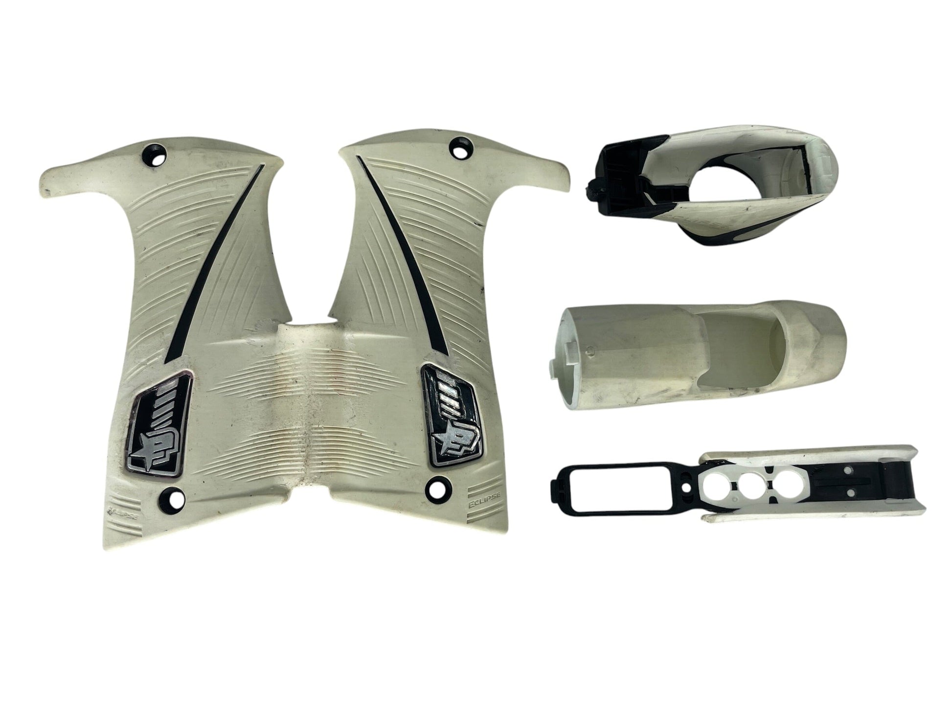 Used Planet Eclipse LV1 Grip Kit - Rear + Crown + Console + Foregrip Paintball Gun from CPXBrosPaintball Buy/Sell/Trade Paintball Markers, New Paintball Guns, Paintball Hoppers, Paintball Masks, and Hormesis Headbands