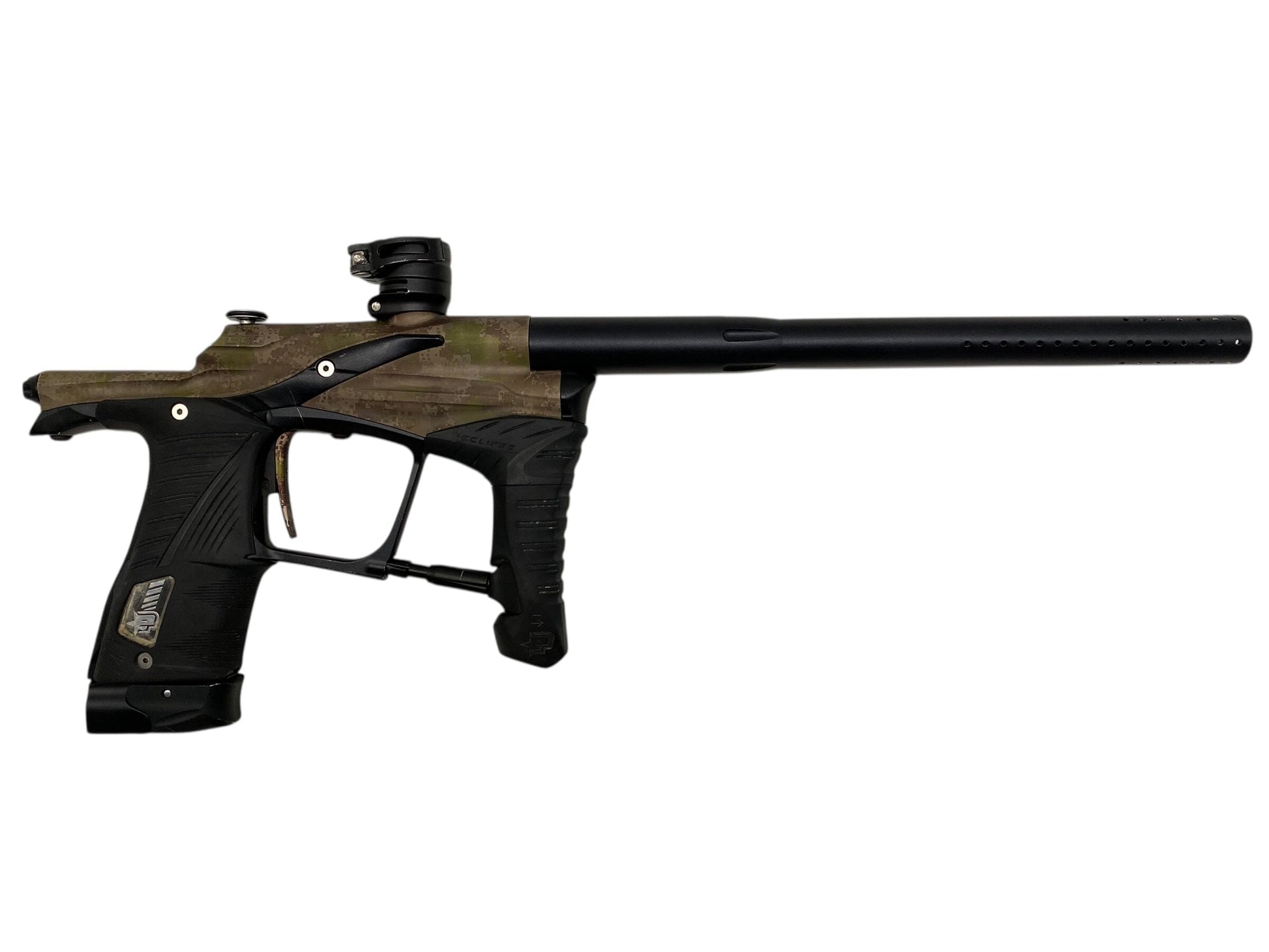 Used Planet Eclipse Lv1 Paintball Gun Camo Paintball Gun from CPXBrosPaintball Buy/Sell/Trade Paintball Markers, New Paintball Guns, Paintball Hoppers, Paintball Masks, and Hormesis Headbands