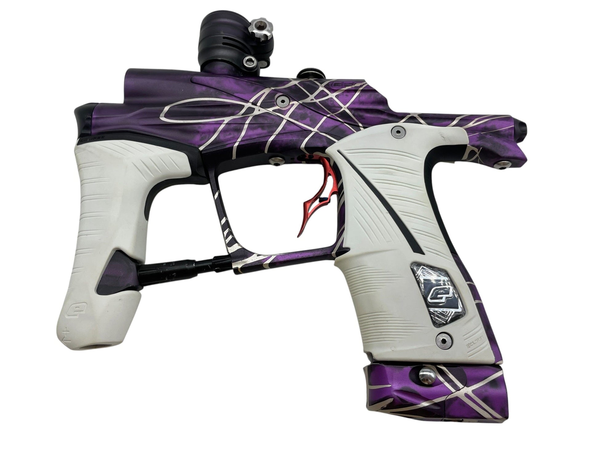 Used Planet Eclipse LV1 Purple Splash Paintball Gun Paintball Gun from CPXBrosPaintball Buy/Sell/Trade Paintball Markers, New Paintball Guns, Paintball Hoppers, Paintball Masks, and Hormesis Headbands