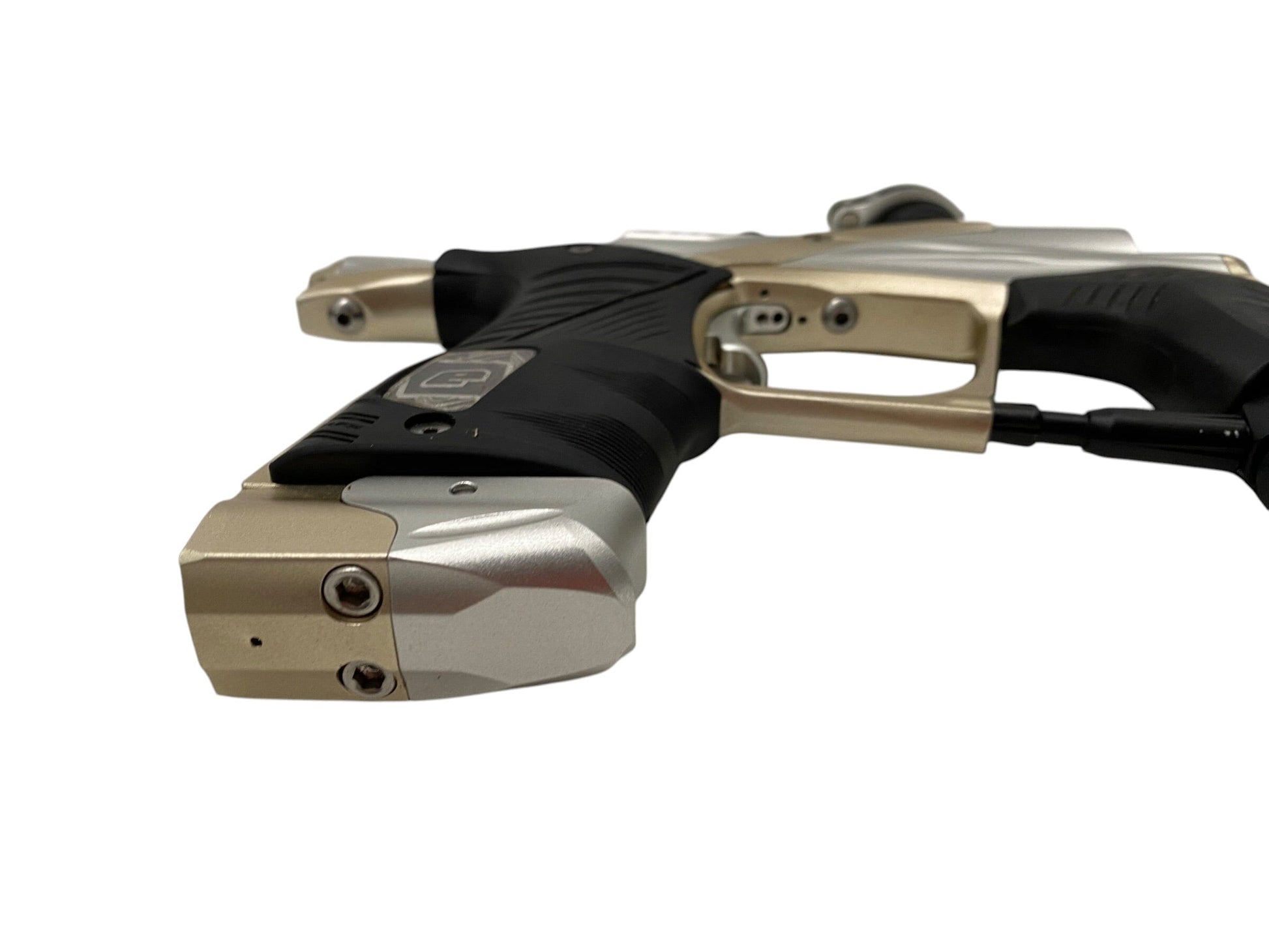 Used Planet Eclipse LV1 Silver/Champagne Paintball Gun Paintball Gun from CPXBrosPaintball Buy/Sell/Trade Paintball Markers, New Paintball Guns, Paintball Hoppers, Paintball Masks, and Hormesis Headbands