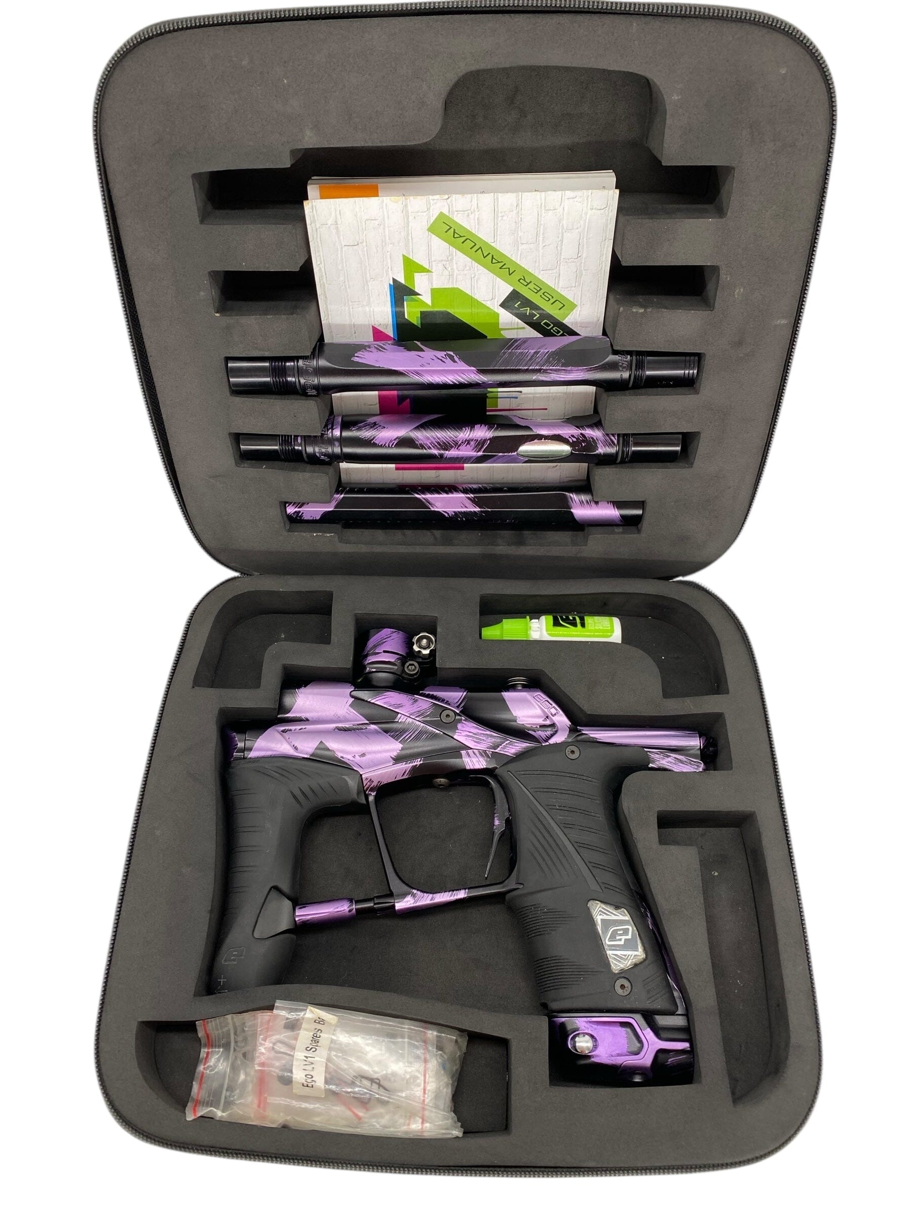 Used Planet Eclipse Lv1.5 Paintball Gun Purple Tiger Paintball Gun from CPXBrosPaintball Buy/Sell/Trade Paintball Markers, New Paintball Guns, Paintball Hoppers, Paintball Masks, and Hormesis Headbands