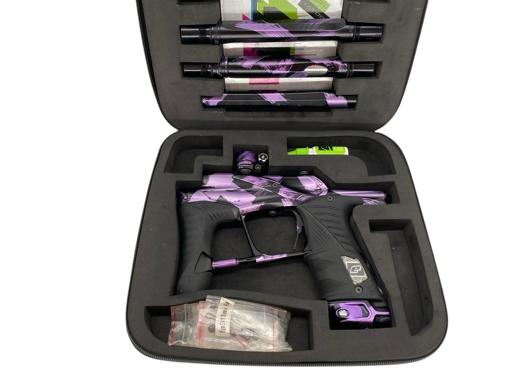 Used Planet Eclipse Lv1.5 Paintball Gun Purple Tiger Paintball Gun from CPXBrosPaintball Buy/Sell/Trade Paintball Markers, New Paintball Guns, Paintball Hoppers, Paintball Masks, and Hormesis Headbands