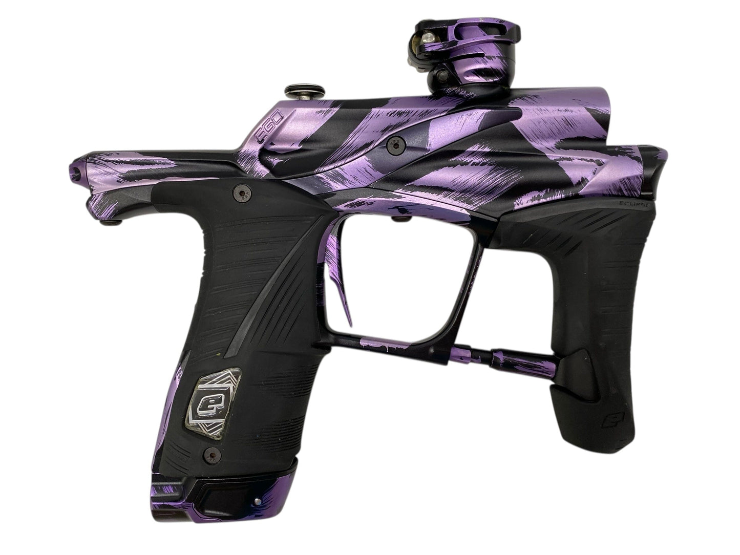 Used Planet Eclipse Lv1.5 Paintball Gun Purple Tiger Paintball Gun from CPXBrosPaintball Buy/Sell/Trade Paintball Markers, New Paintball Guns, Paintball Hoppers, Paintball Masks, and Hormesis Headbands