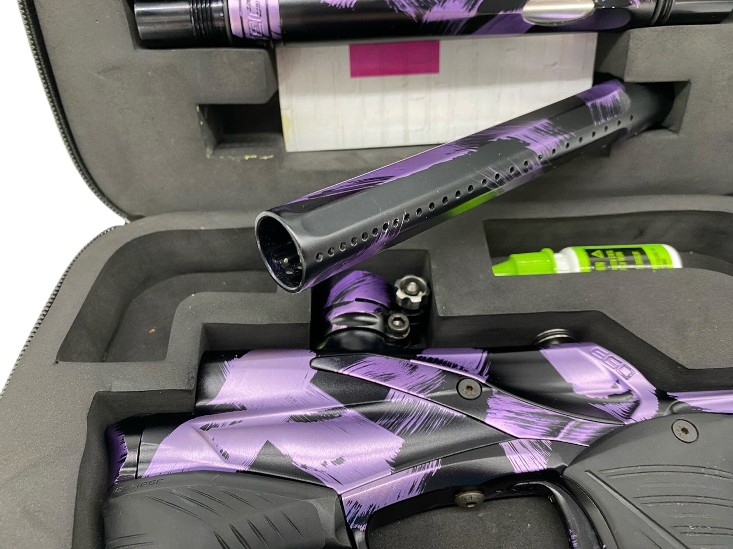Used Planet Eclipse Lv1.5 Paintball Gun Purple Tiger Paintball Gun from CPXBrosPaintball Buy/Sell/Trade Paintball Markers, New Paintball Guns, Paintball Hoppers, Paintball Masks, and Hormesis Headbands
