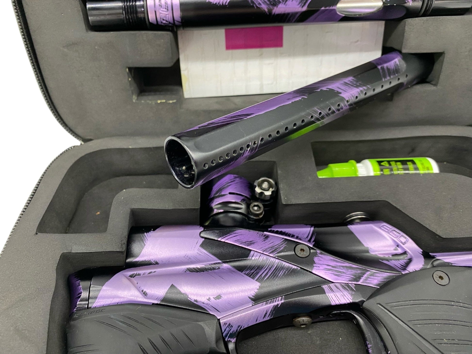 Used Planet Eclipse Lv1.5 Paintball Gun Purple Tiger Paintball Gun from CPXBrosPaintball Buy/Sell/Trade Paintball Markers, New Paintball Guns, Paintball Hoppers, Paintball Masks, and Hormesis Headbands