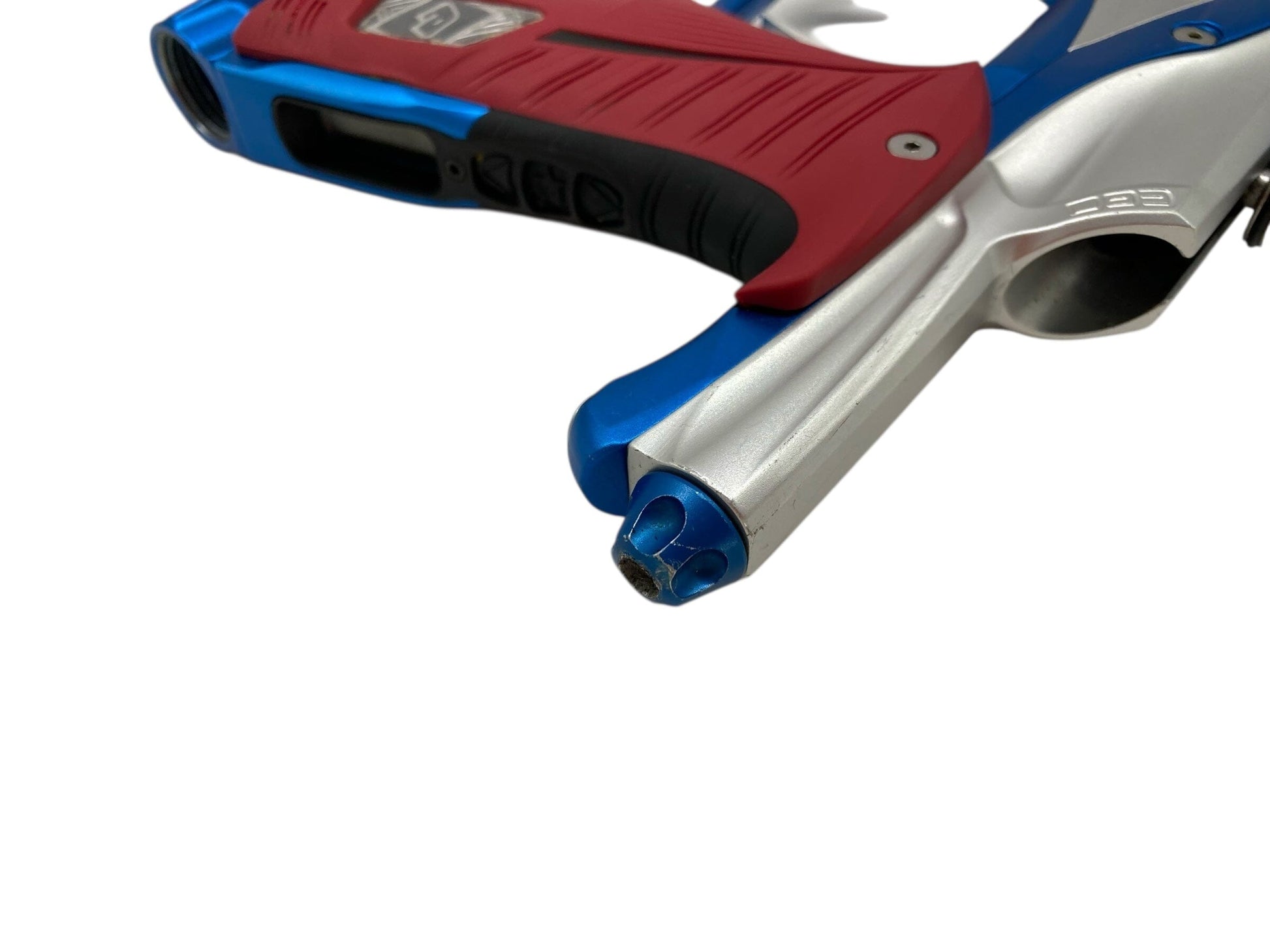 Used Planet Eclipse Lv1.5 Paintball Gun Silver/Blue Paintball Gun from CPXBrosPaintball Buy/Sell/Trade Paintball Markers, New Paintball Guns, Paintball Hoppers, Paintball Masks, and Hormesis Headbands